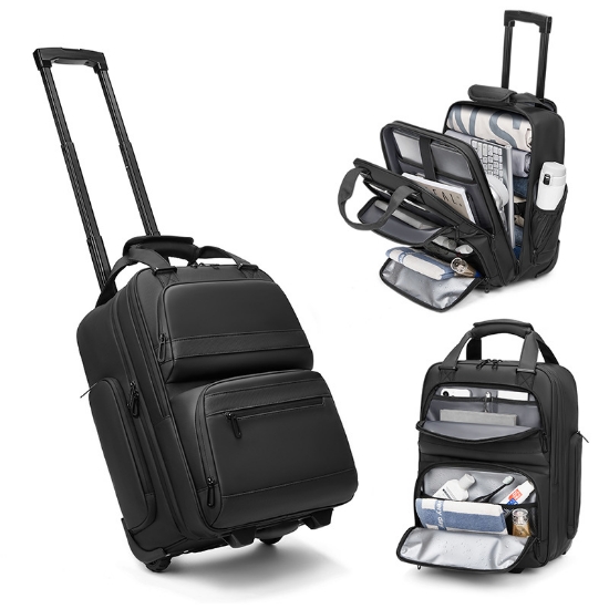 Picture of 17 INCH ROLLING BACKPACK RUCKSACK.